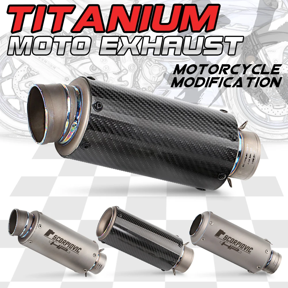 Универсальная выхлопная труба для мотоцикла 51 мм 60 мм| |