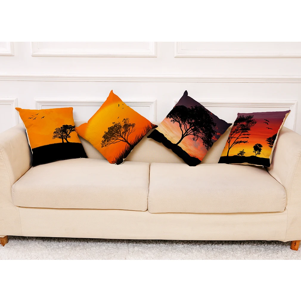 

Trees At Dusk Pillow Cases Home Decor For Living Room Accessories For Bed Room Decoratiion House Cushion Cover 45x45cm