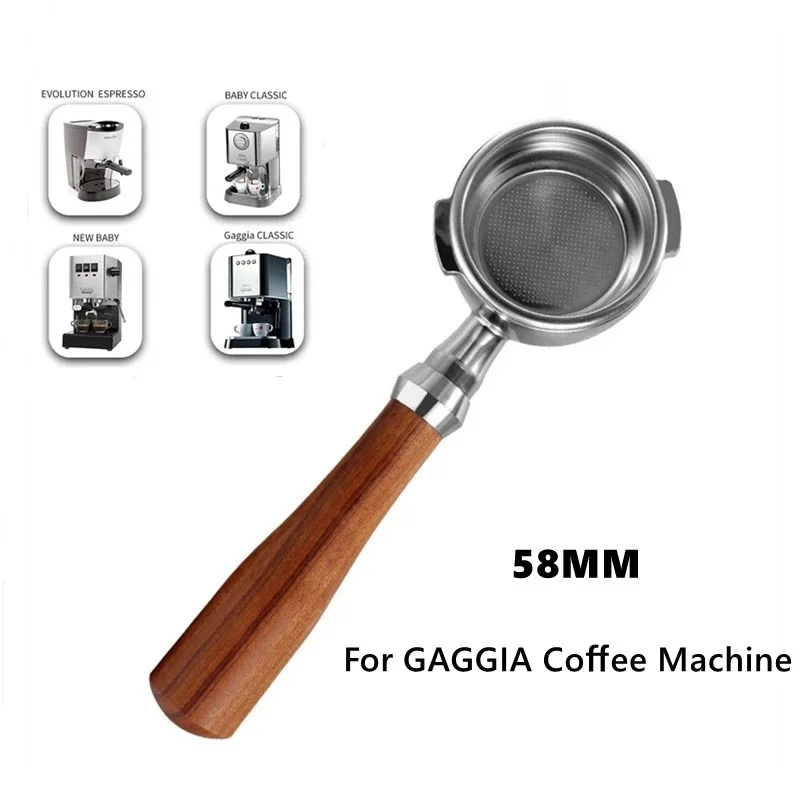 58MM Stainless Steel Coffee Bottomless Portafilter For GAGGIA Filter Basket Replacement Espresso Machine Accessory Tool | Дом и сад