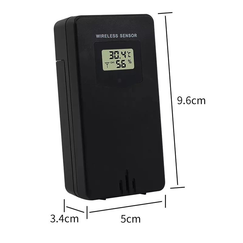 Беспроводной датчик 3 сигнальных канала наружный внутренний термометр гигрометр