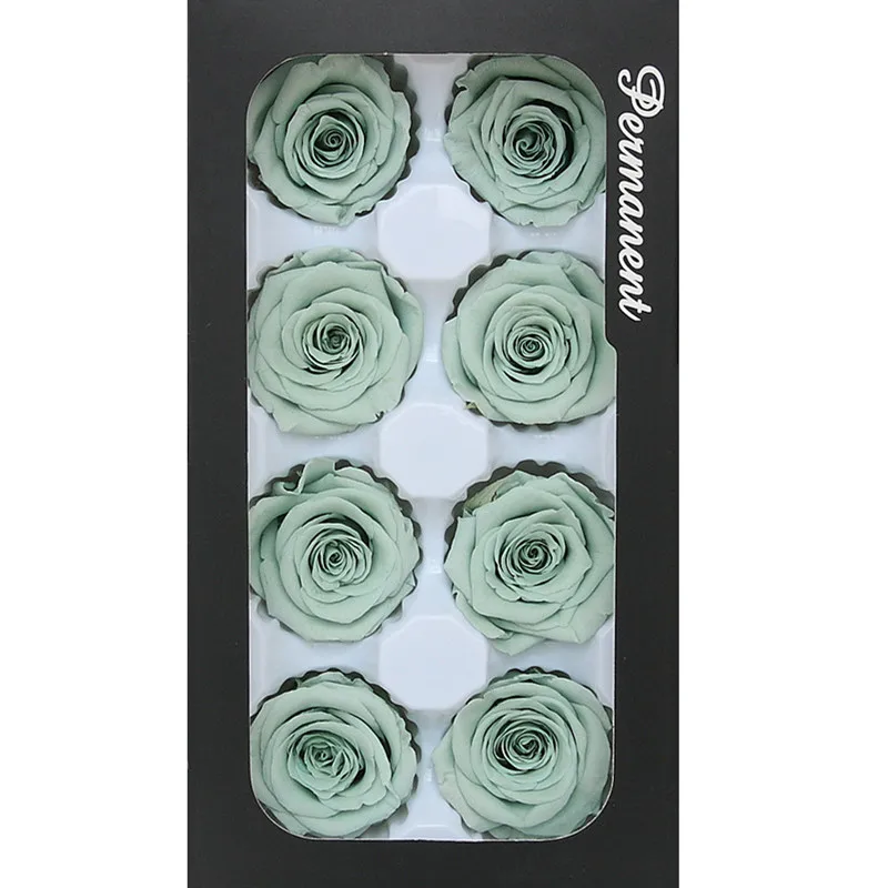 Подарочная коробка из искусственных роз класс А 4-5 см/8 шт. для украшения дома