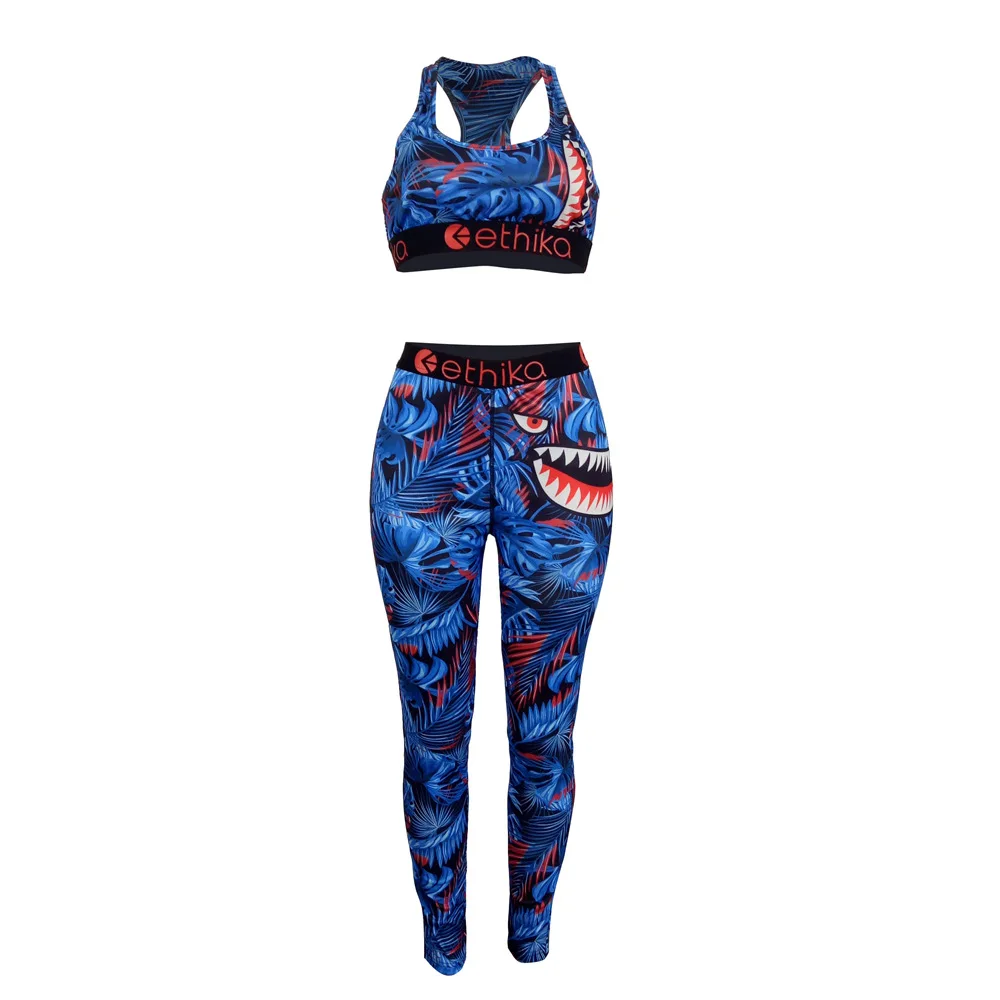 

Ethika 2021 New Classic Style Women Set Beach 2 Pieces Tank Top and Long Pant Suit Female Casual Two Pieces Ethika