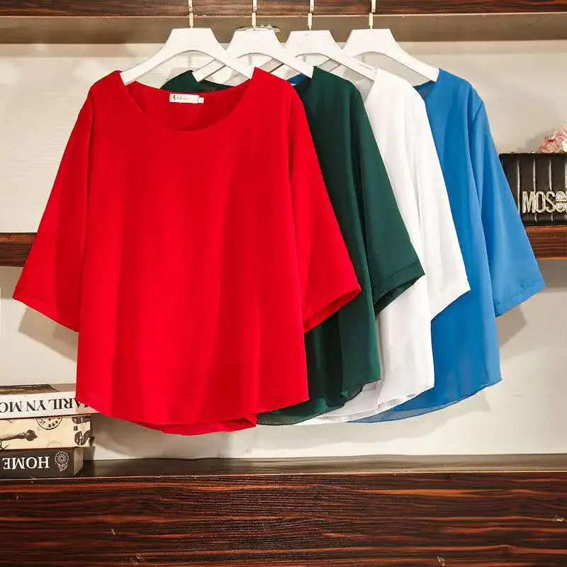 Блузка женская шифоновая с длинным рукавом элегантная повседневная рубашка