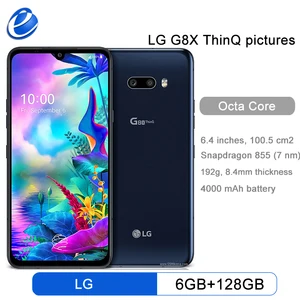 original unlocked lg g8x thinq 128g lte android phone octa core 6 4 6gb 32mp12mp fingerprint nfc smartphone free global shipping