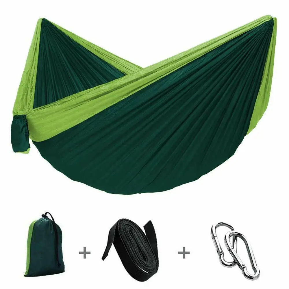 Двойной гамак для кемпинга взрослых активного отдыха рюкзак путешествий
