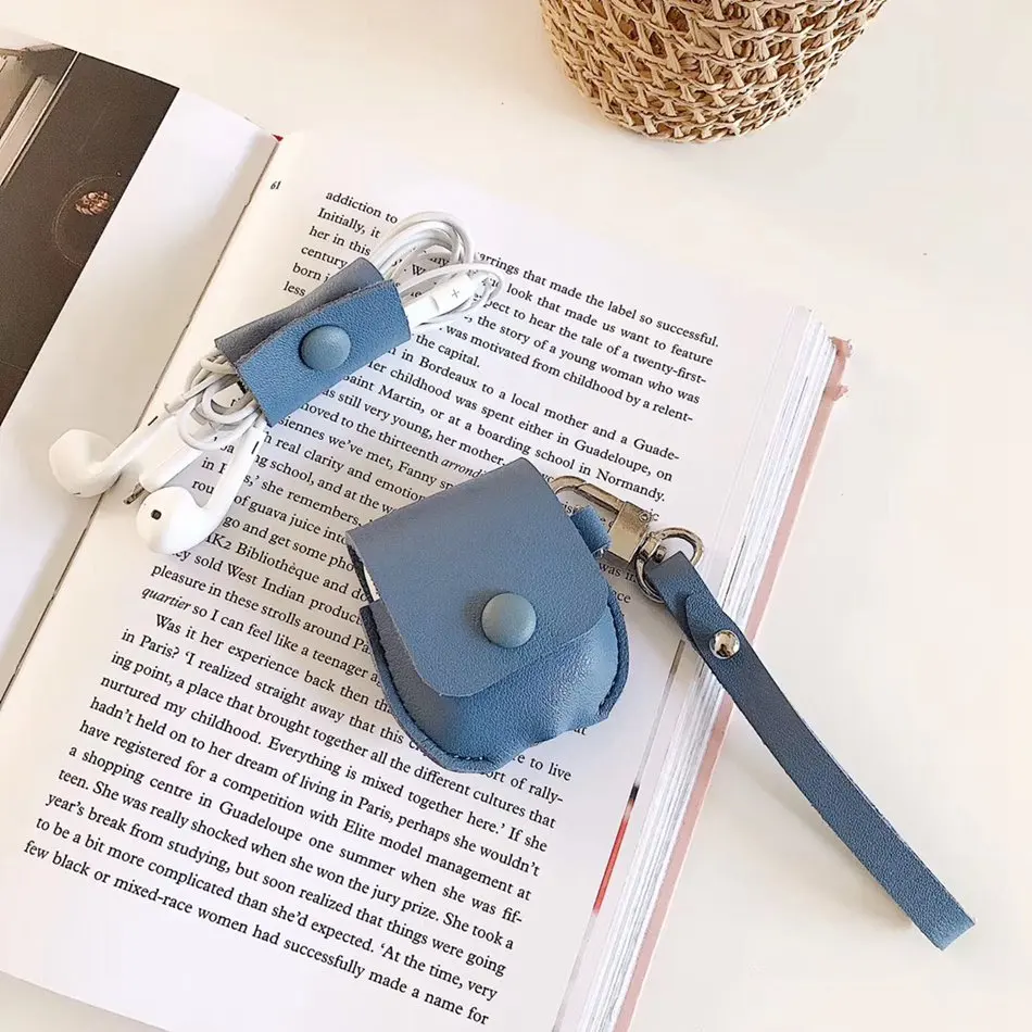 Blue Чехол для AirPods милый мультяшный слон кожухи головных телефонов для Apple Airpods 2 забавные аксессуары защитный чехол с кольцом на палец - Цвет: Blue