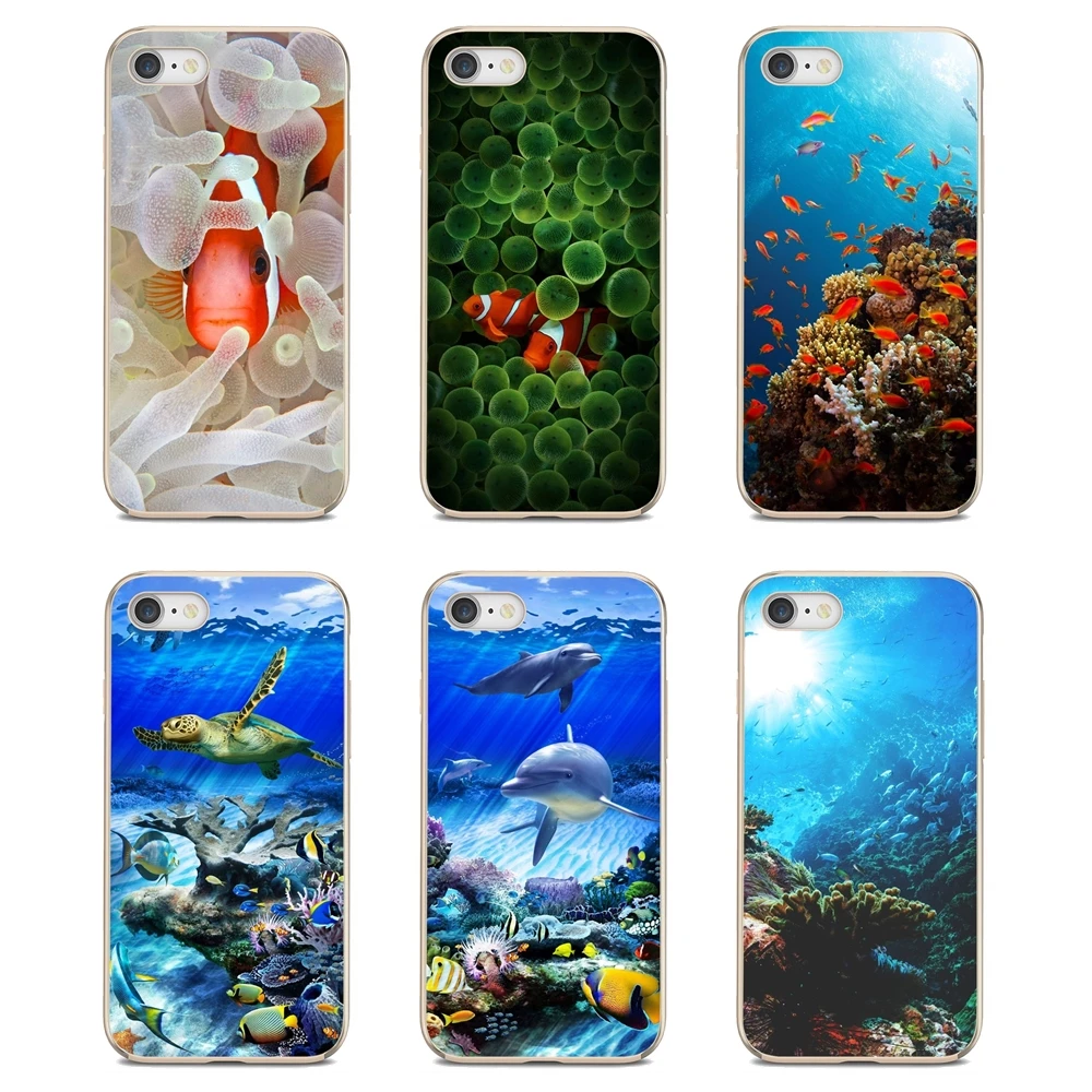 Чехол для сотового телефона Huawei Nova 2 2i 3 3i Y3 Y5 Y6 Y7 Y9 Prime 2015 2016 2017 2018 Sea-Life-&amp-Fish-обои |