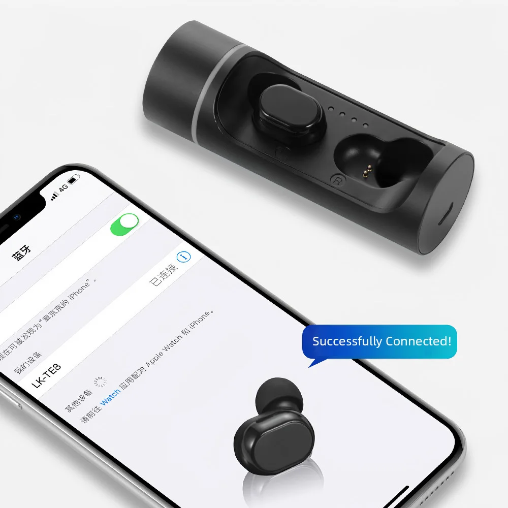 TWS V5.0 Bluetooth беспроводные наушники спортивные гарнитура зарядный чехол для Huawei Mate 8
