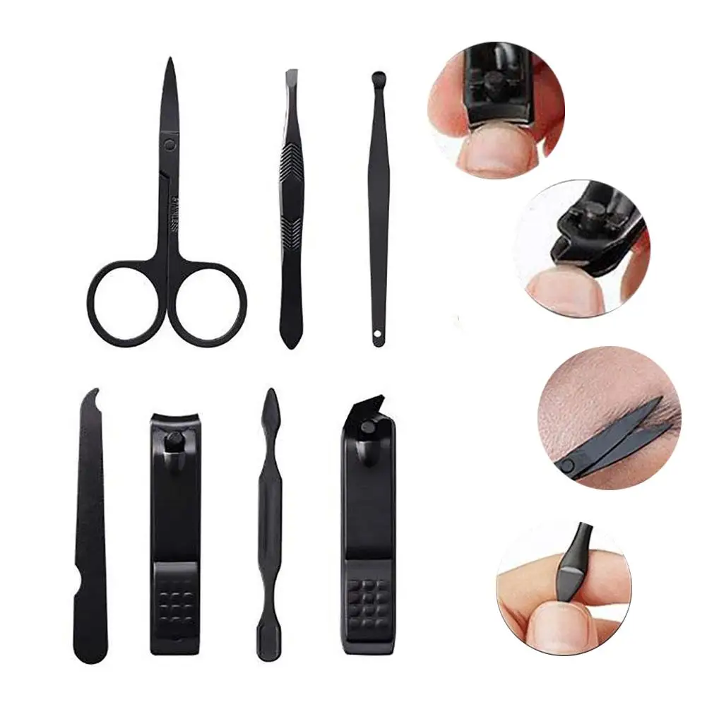 7 шт. Набор для стрижки ногтей маникюрный набор в 1 Многофункциональный