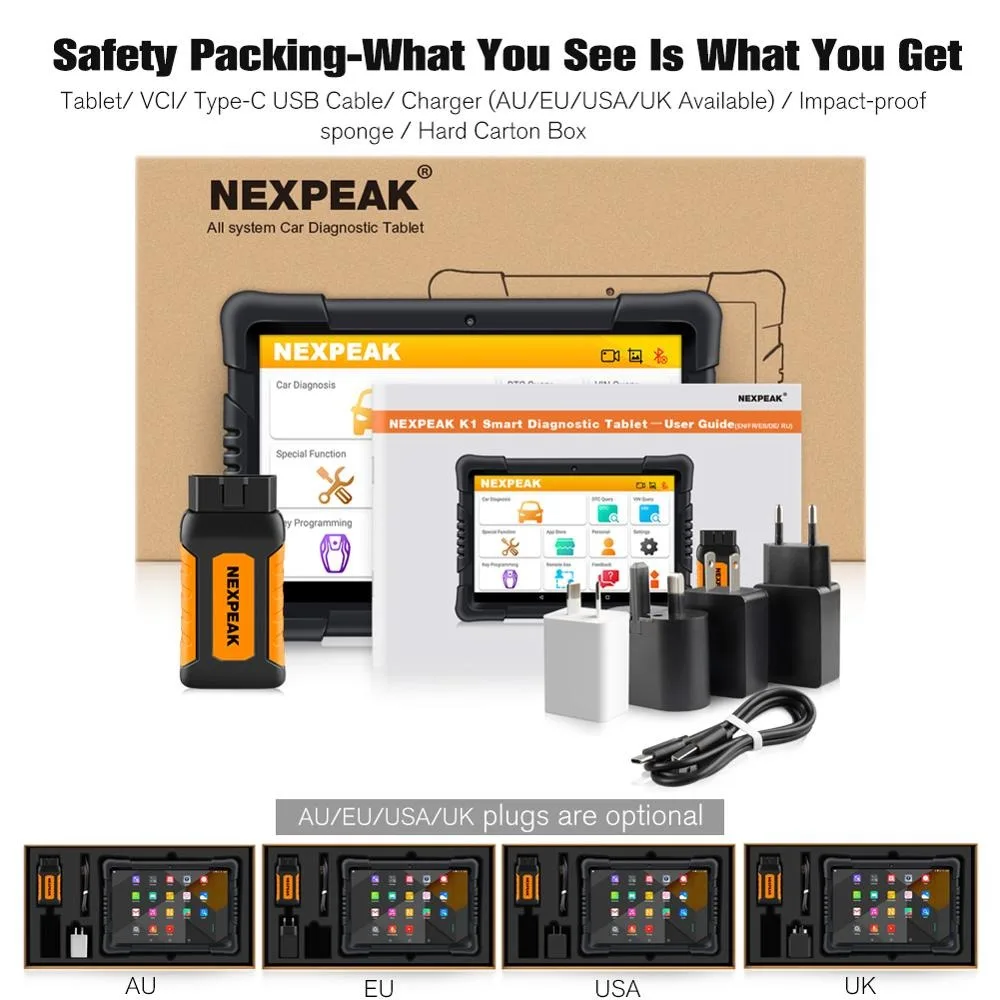 

TS910 scanner Automotive Diagnostic ToolsProfessional OBD2NexzDAS Pro 10' Tablet Full System light truck and heavy truck Engine