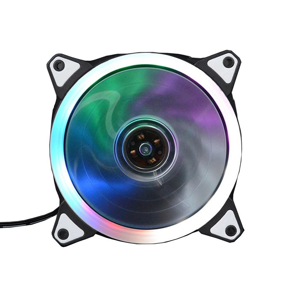 IXUR RGB красочный веер 12 см 3-контактный гидравлический подшипник для компьютера