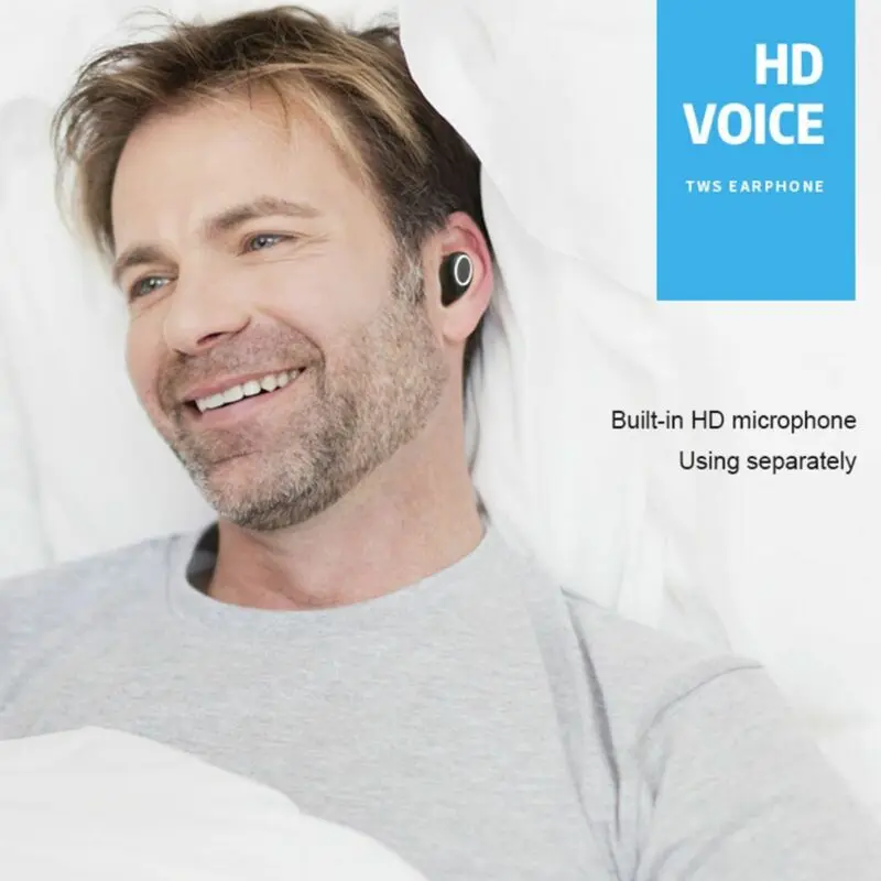 Bluetooth 5,0 гарнитура TWS беспроводные наушники Близнецы наушники 3D стерео наушники