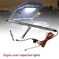 1pc car white under hood led light kit with automatic onoff universal fits any vehicle signal lamp watterproof pvc