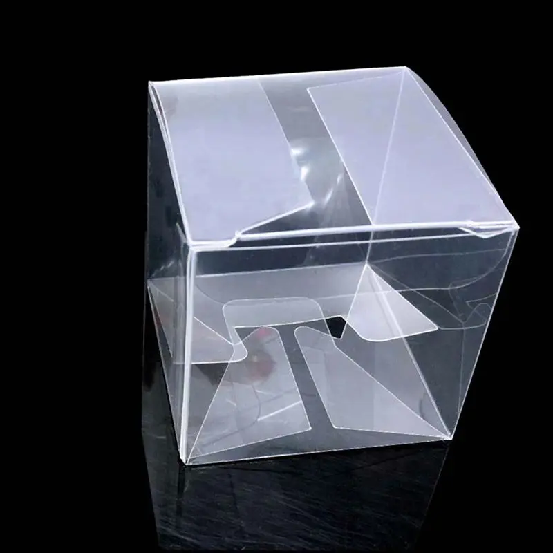 

50 шт в наборе, 5*5*5 см из прозрачного ПВХ квадратная Подарочная Коробки благосклонности венчания вечерние коробка конфет Сувениры Packinng рожде...