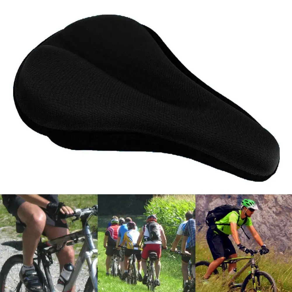 

MTB Road Bike Bicycle Cycling Breathable 3D Silicone Saddle Seat Pad Cushion Saddle Seat Pad Cushion