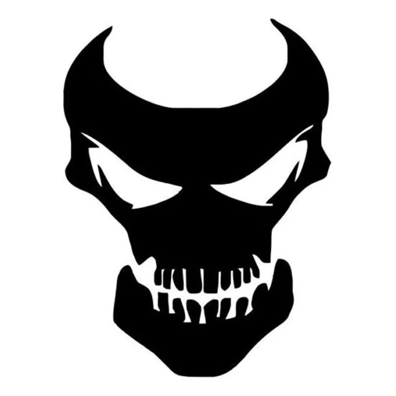 

Scary Evil Skull Car Stickers Funny Personality Car Stickers Vinyl Material Waterproof Sunscreen Scratch-Proof Sticker Kk13*10cm