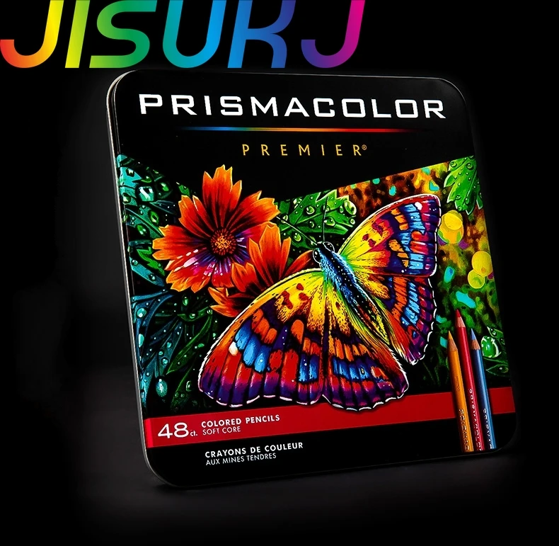 

1 компл., Prismacolor Premier Soft Core 48 Набор цветных карандашей Prismacolour Tin