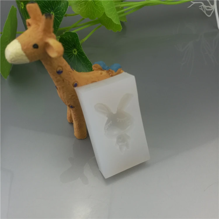 1 шт. силиконовая форма для отделки торта балерина и кролик 3D Силиконовый Фондант