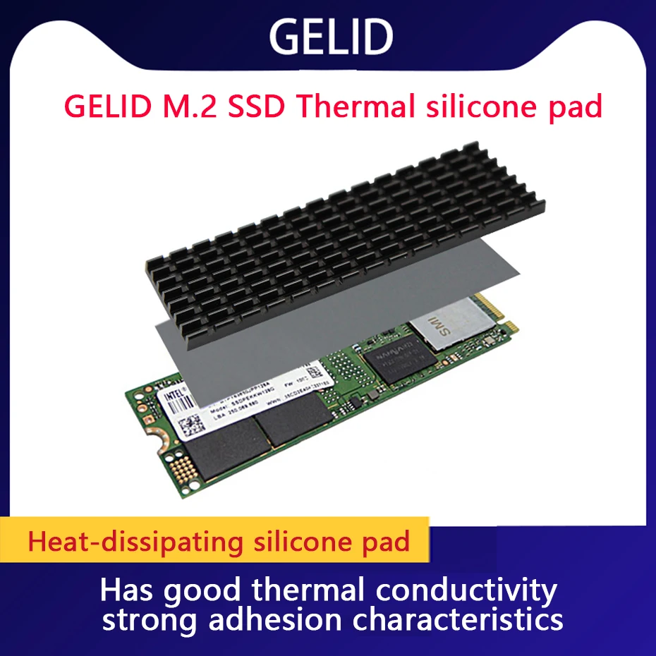 GELID M.2 SSD твердотельный жесткий диск теплоотвод высокого качества охлаждающий