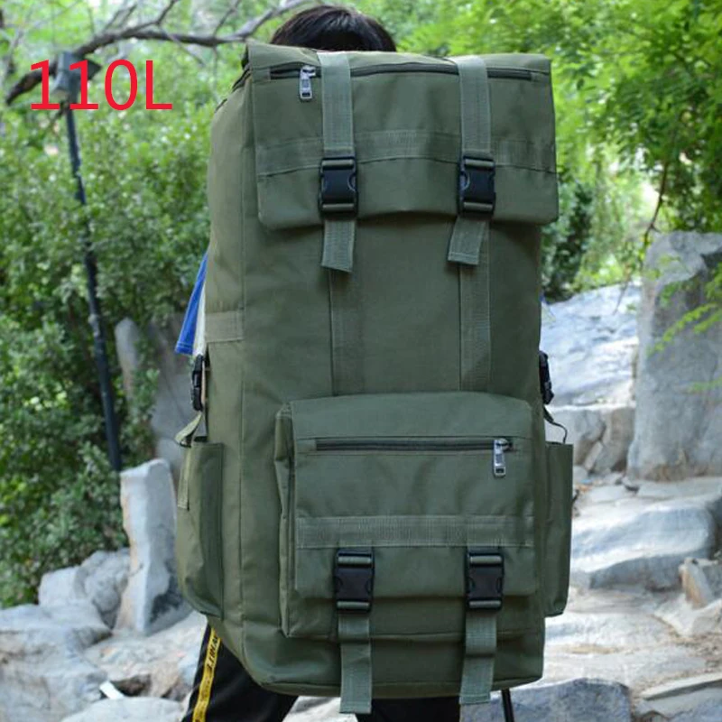 110L Large Capacity Men's Military Tactical Backpack Army Bag Outdoor Trekking Hiking Camping Travel Bag Rucksack