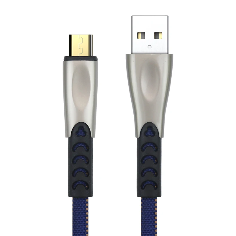 2.4A 3A usb зарядный кабель для iphone micro type c мобильный телефон SIKAI - Цвет: blue for micro
