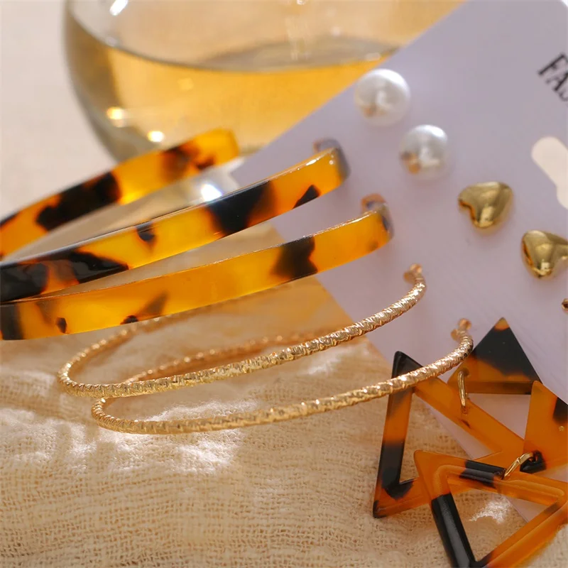 

VKME Fashion elegant Gold Color Earrings Set For Women Vintage Perle Tassel Dangle Earring 2020 New Fashion Earrings Jewelry