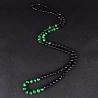 natural obsidian green tiger eye beads necklaces women fashion natural onyxs yoga prayer jewelry new collier homme drop shipping