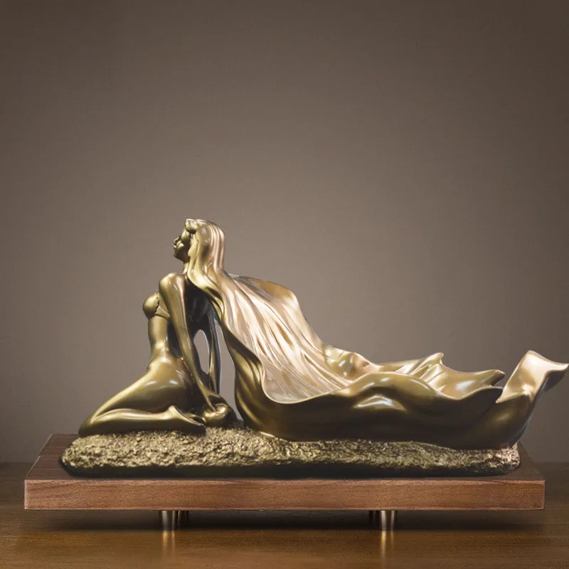 Эротичная Дамская статуэтка Винная стойка украшение для телевизора кабинета