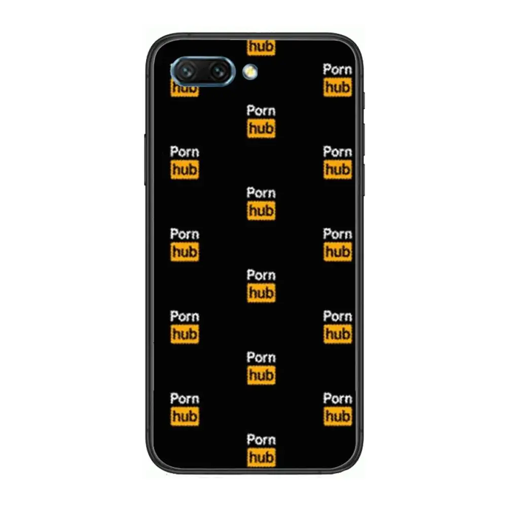 

Fashion Pornhub Logo style clear Phone Case For Huawei Honor 10 9 8 7 N Pro Lite A C RU Black Etui Coque Hoesjes comic fashion