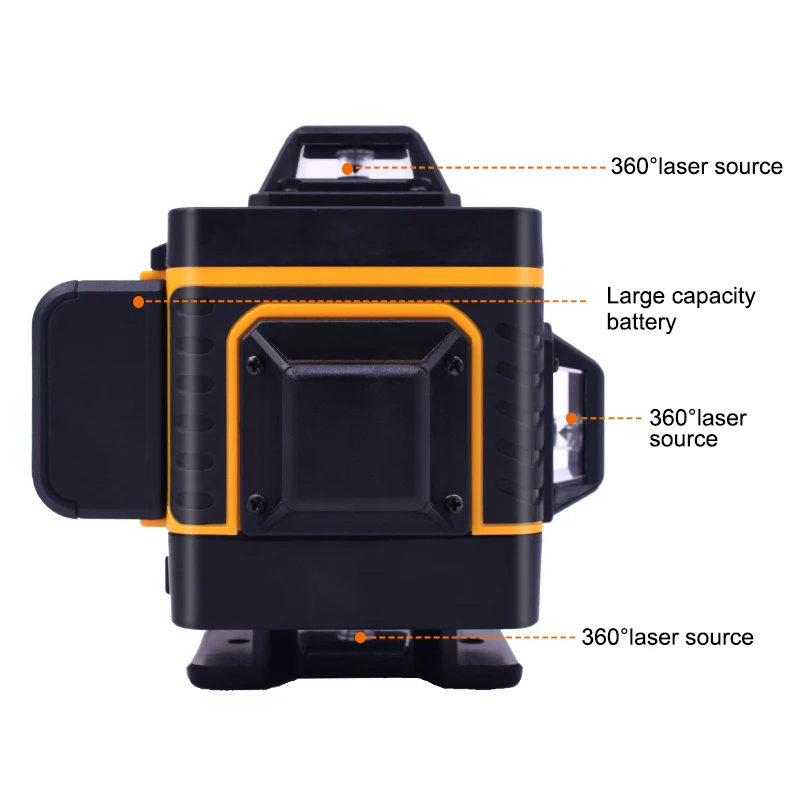 

Laser Level 16 Lines 4D Level Self-Leveling 360 Horizontal & Vertical Cross Super Powerful Green Line Laser Level