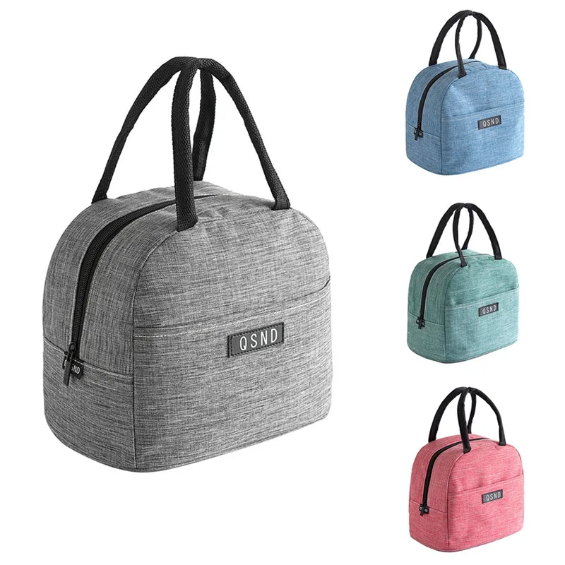 Студенческие белые сумки для ланча с воротником сумка хранения еды простым