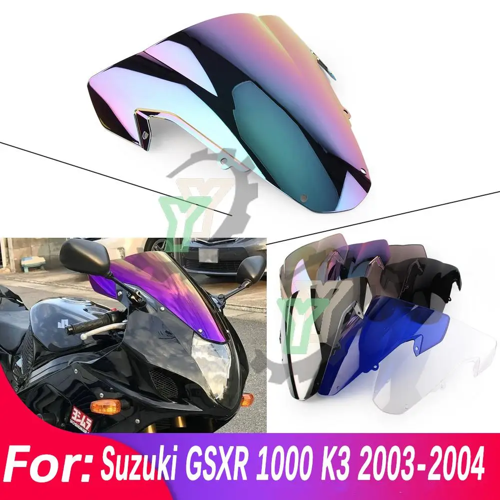 

GSX-R1000 GSX-R 1000 03-04 Cafe racer Motorcycle Windshield Windscree Wind Deflector For Suzuki GSXR1000 GSXR 1000 K3 2003-2004