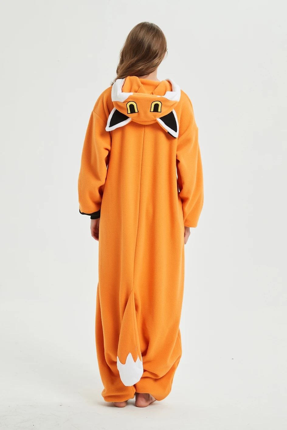 Комбинезон женский/Мужской флисовый с капюшоном милый Пижамный костюм