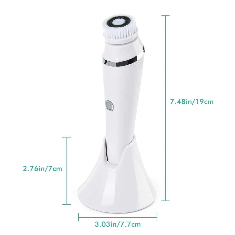 

Silicone Facial Cleansing Brush Electric Waterproof Face Cleaner Blackhead Removal Acne Pore Clean Portable Deep Cleaning Remove