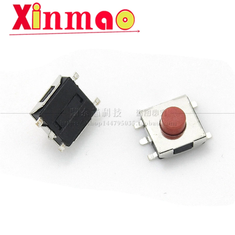 

10 шт., 6,2*6,2, красная ручка с красной головкой, сенсорный выключатель 6x6x2,5/3,1/4,3/5 мм, кнопочный переключатель, 10 шт., 6,2*6,2, красный