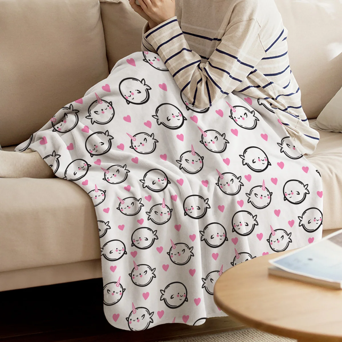 Детское декоративное одеяло в стиле джунглей с животными | Дом и сад