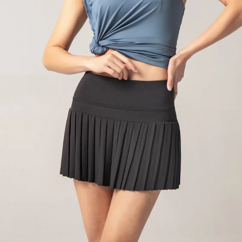 

Quick Dry Skort Skirt Women Sports Tennis Skirts Golf Dress Fitness Shorts Athletic Running Short with Pocket