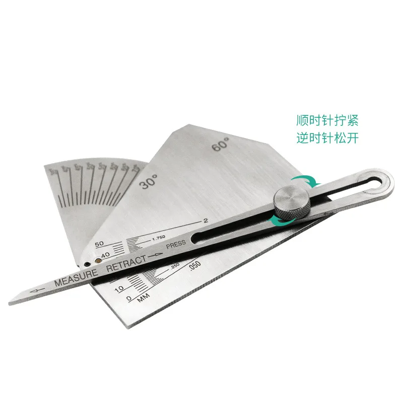 High quality Stainless steel weld gauge Debugging of mechanical threads Mould testing debugging tools Fillet machinist gauges |