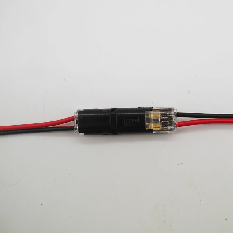 Бесплатная доставка 5-100 шт. 2-контактный пружинный скотч замок коннектор 24-18 AWG