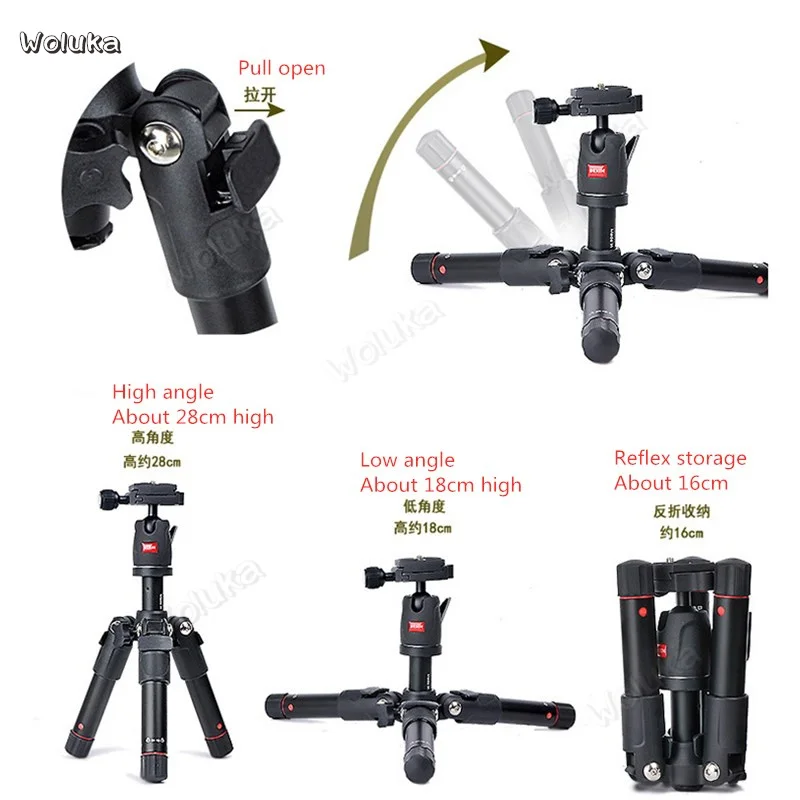 Tripod digital SLR camera folding portable mobile phone live photo stand desktop mini floor CD50 T07 | Электроника