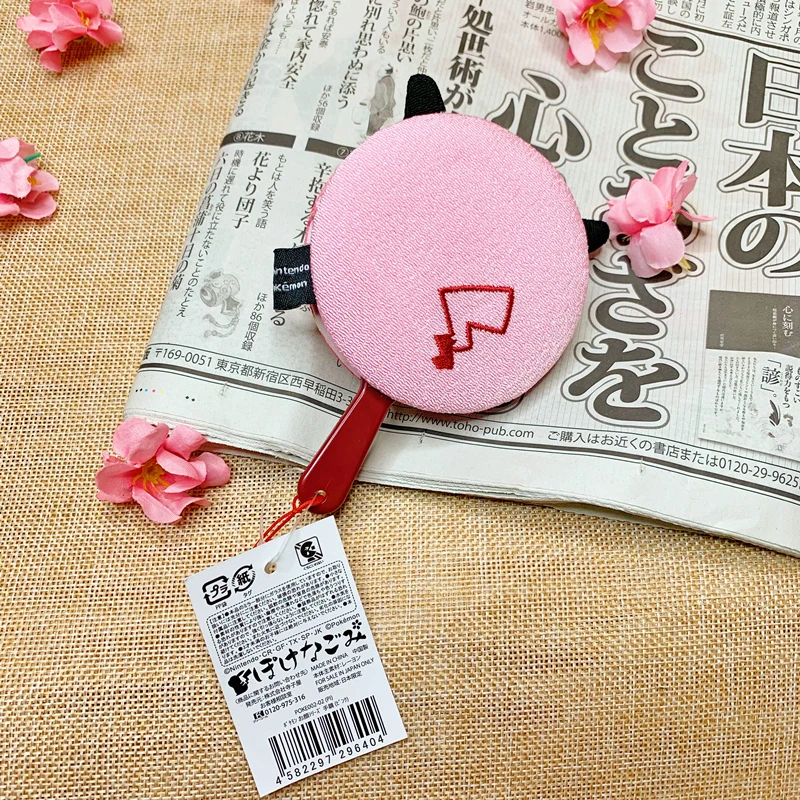 Японское зеркало для макияжа BANDAI Pokemon в японском стиле Пикачу и розовое Вишневое