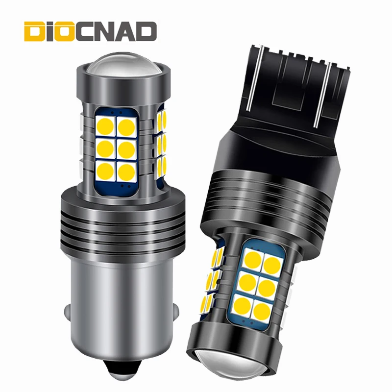 1x W21/5W P21/5W BAY15D BA15S P21W 3157 3156 T20 светодиодный автомобильный тормозной светильник