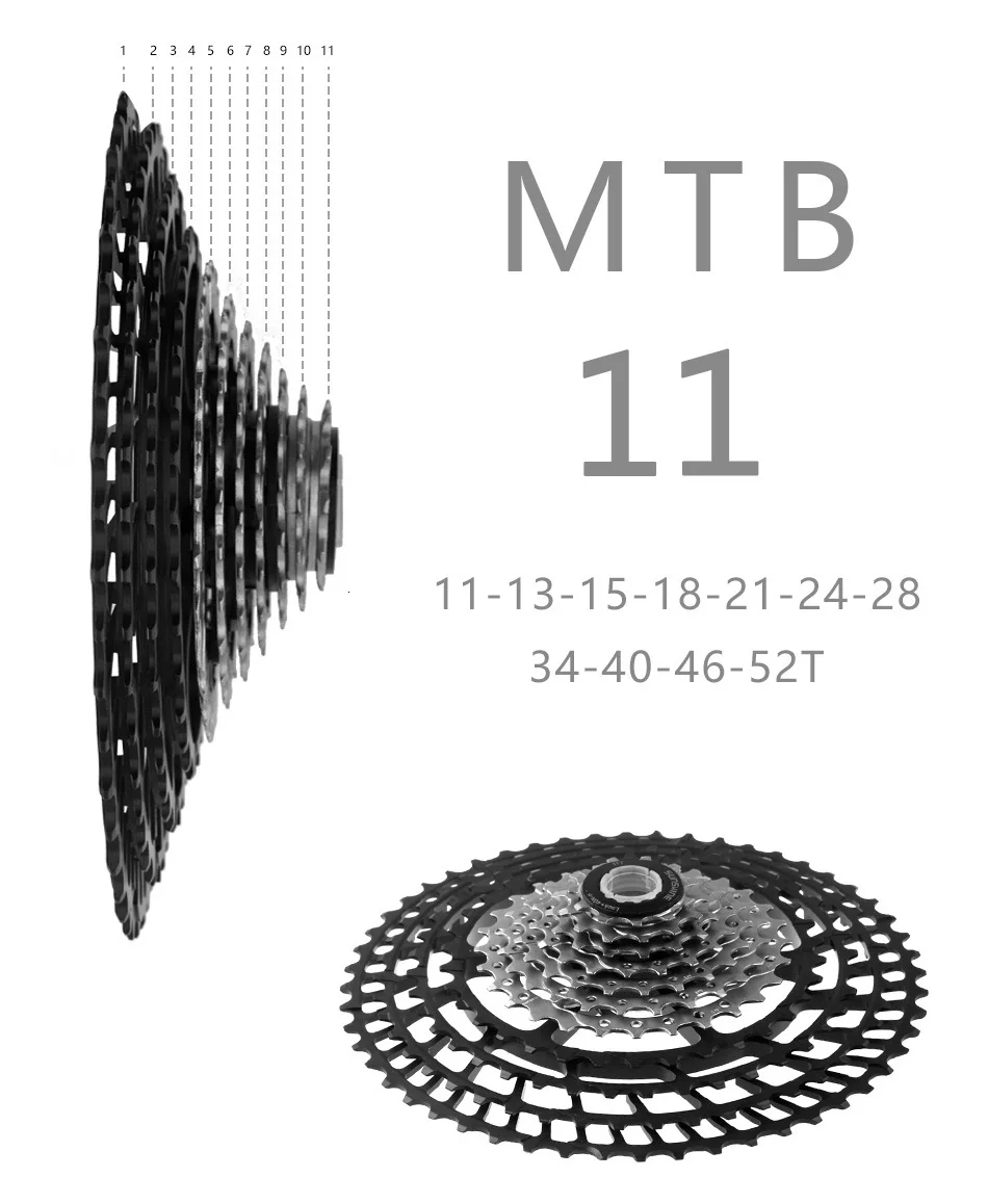 Солнечный велосипед кассета 11 12 скоростей MTB велосипед freewheel 11-50 T/11-52 T Сверхлегкий 360 г CNC Freewheel MTB части для HG