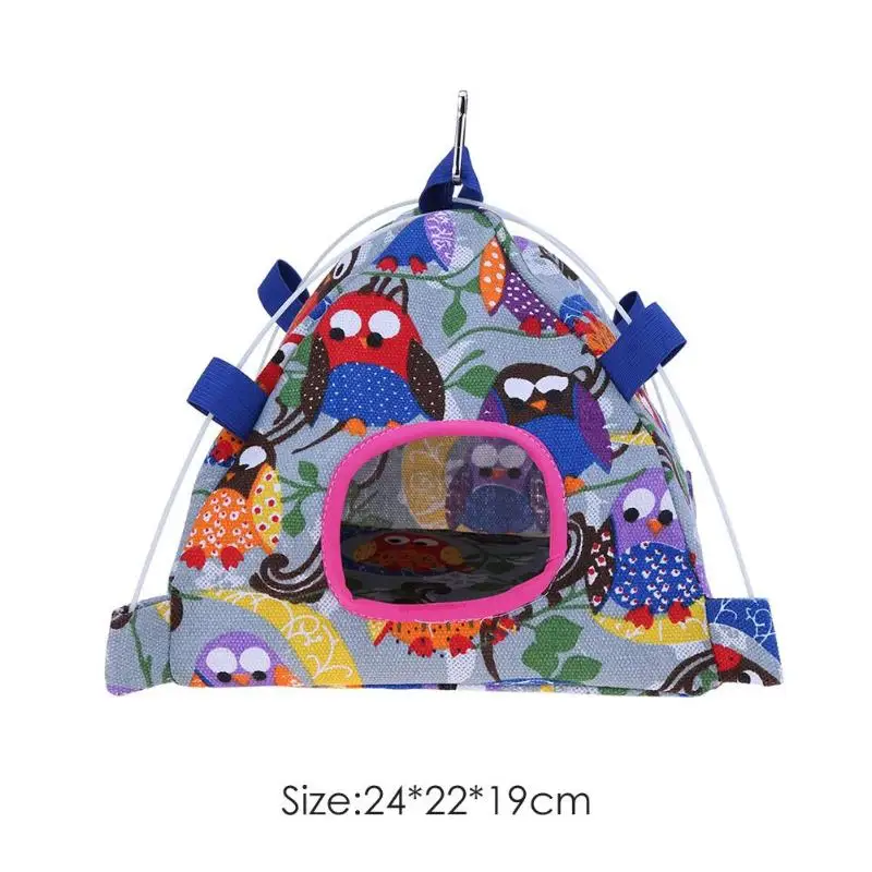 Красочное брезентовое гнездо для попугая птичий домик висячая палатка