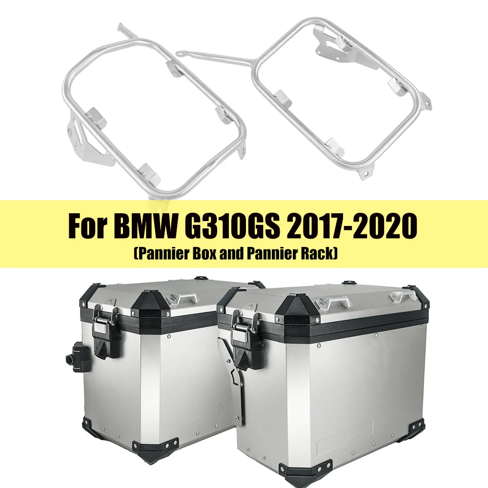 للبيع صندوق أمتعة من الألومنيوم للدراجات النارية ، رف فولاذي ، لسيارات BMW G310GS G 310 G310 GS 2017 2018 2019 2020