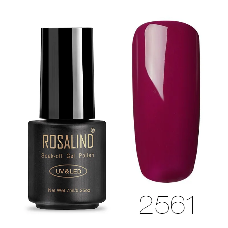 RA2561 ROSALIND Розовый фиолетовый серия гель лак для ногтей все для маникюра ногти маникюр Топ База Набор дизайн ногтей гель лаки - Цвет: RA2561