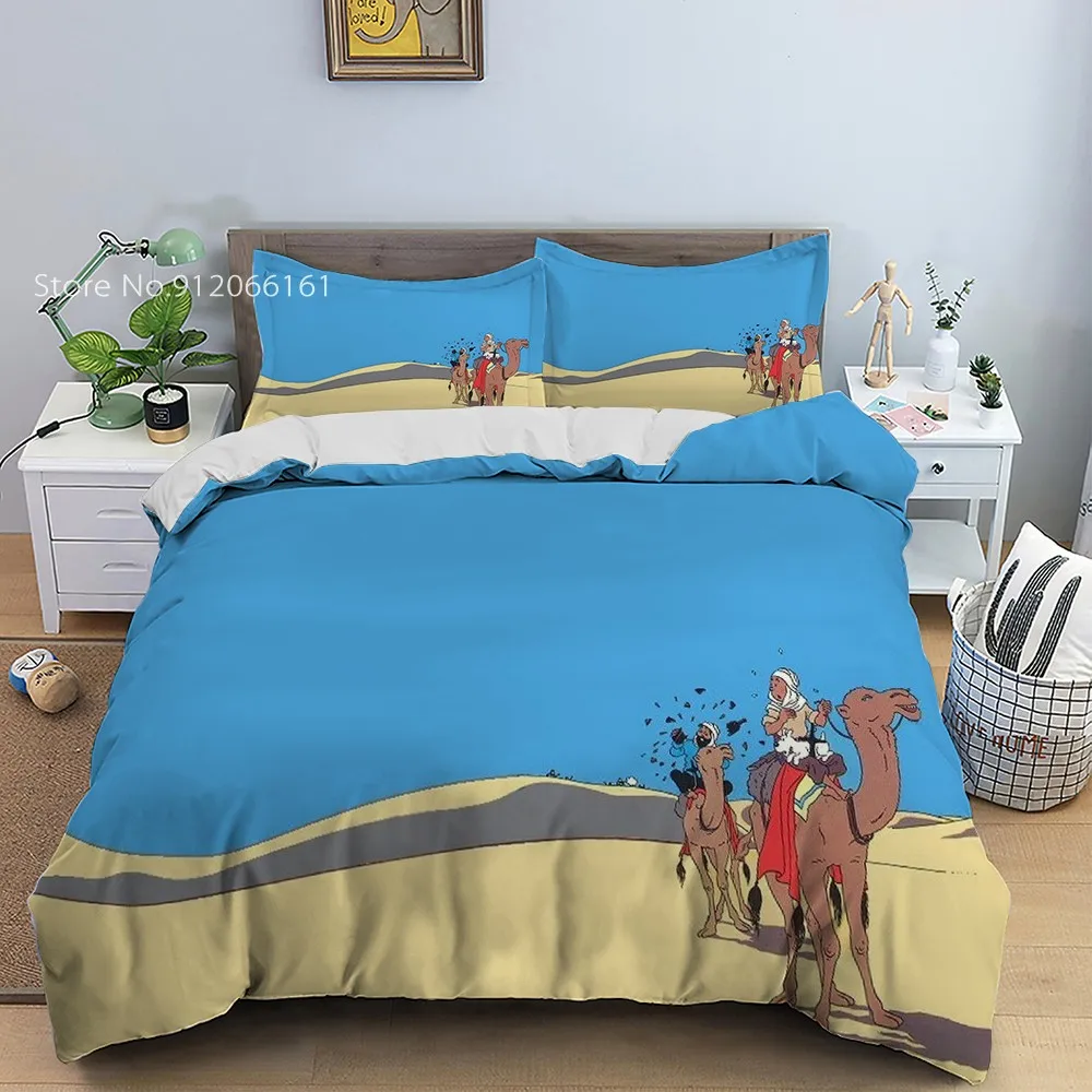 Приключения Тинтина Постельное белье 2/3 шт японская анимация пододеяльник для