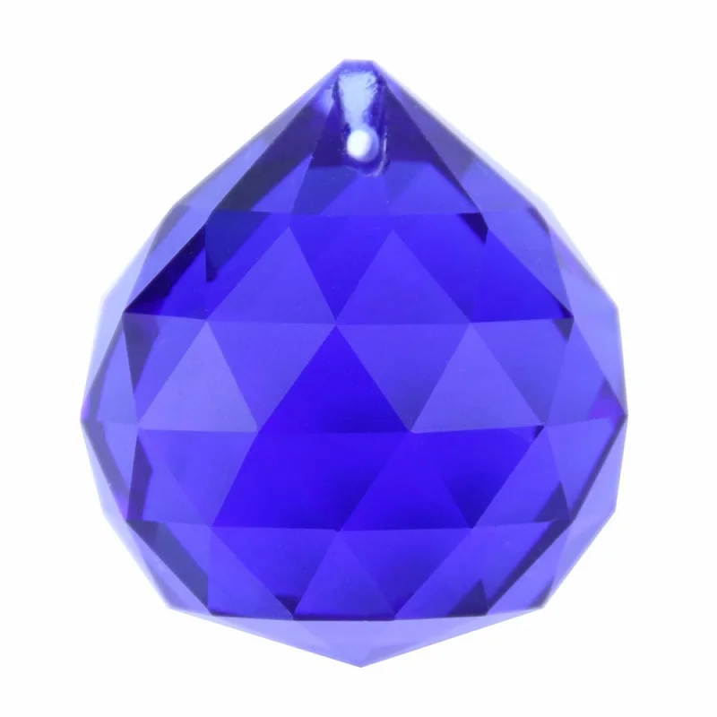 Темный Сапфир 15 мм/30 мм фэн шуй хрустальный шар призмы люстра Висячие кристаллы