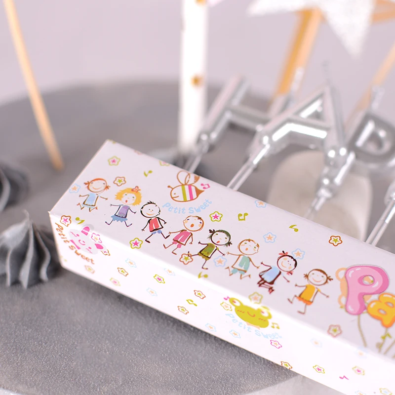 

Golden silver english letters party decoration