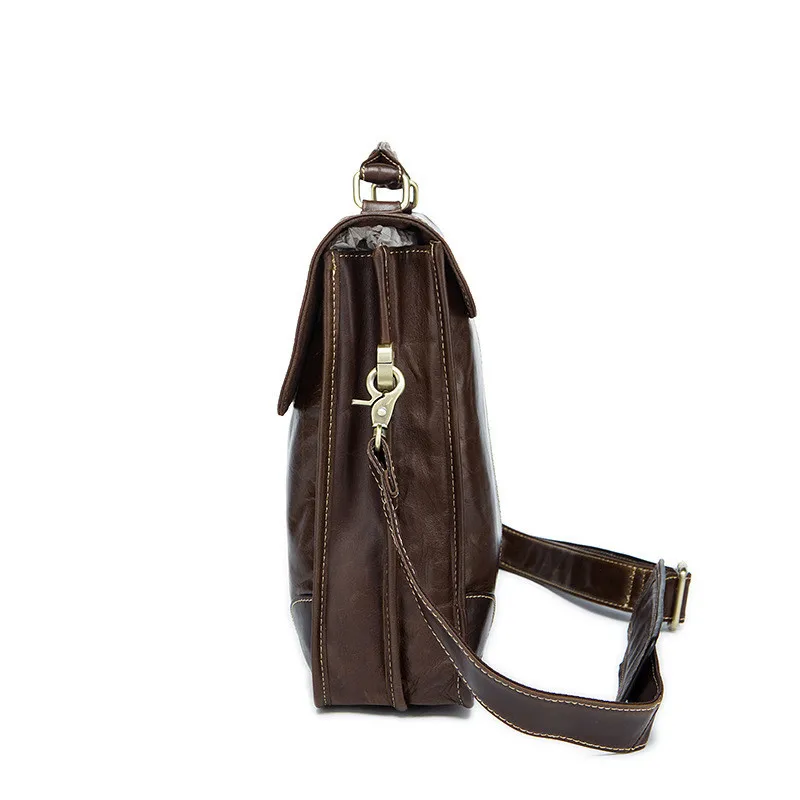 PNDME simple retro high quality genuine leather men's women's briefcase soft cowhide office laptop bag business messenger bags